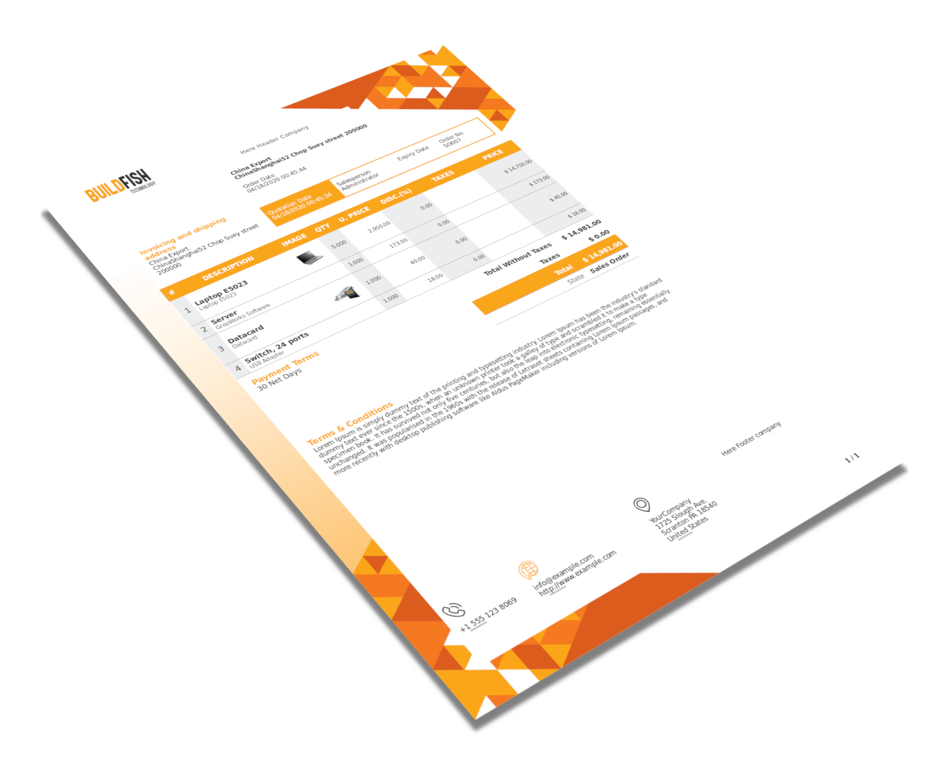 Report Templates Sale Order