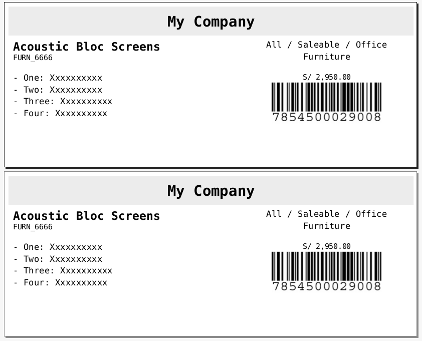 Dynamic Barcode All models